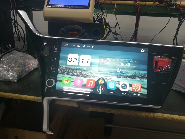 Автомагнитола с gps Навигатором android 9 0 для toyota corolla Innova Crysta left driving 2016