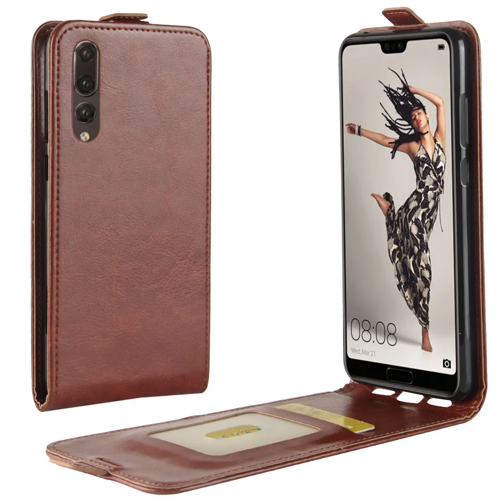 Вертикальный кожаный флип чехол для Huawei P40 Pro + P30 P20 Бумажник телефона huawei Mate 30 mate 20