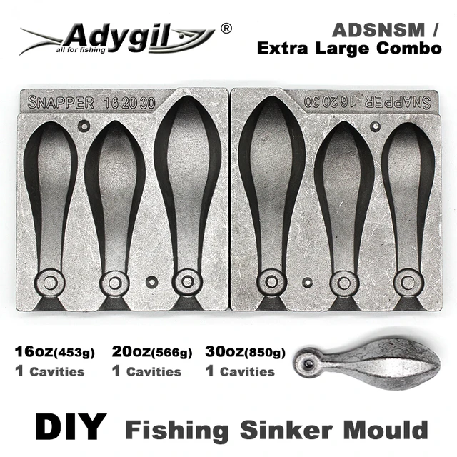 Fishing Sinker lead Mold Inline Gr. 20-40-60-80 F 17 - AliExpress