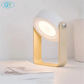 

Modern Portable led book light, Art decor wood USB reading lamp, Lantern night lights, table lamp or hung lighting for camping
