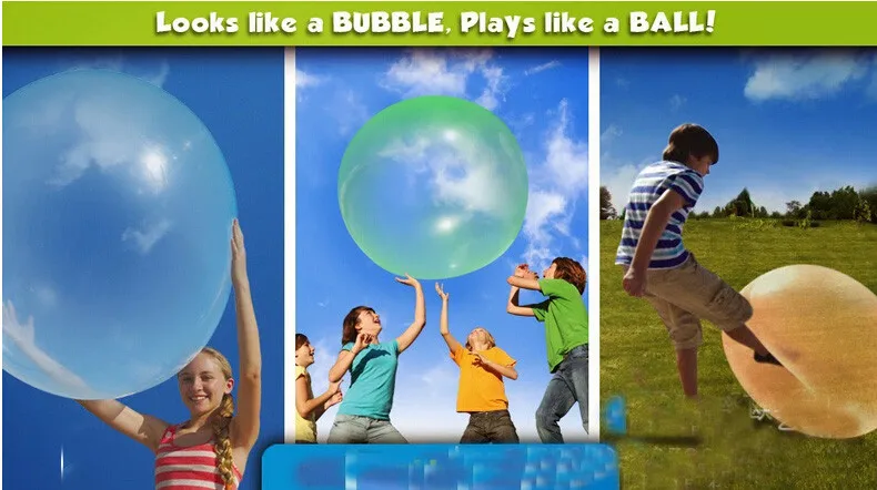 Синий и красный цвет большой шарик пузыря(без насоса зарядки без цветной коробки) большой шарик детская игрушка wuble шарик пузыря