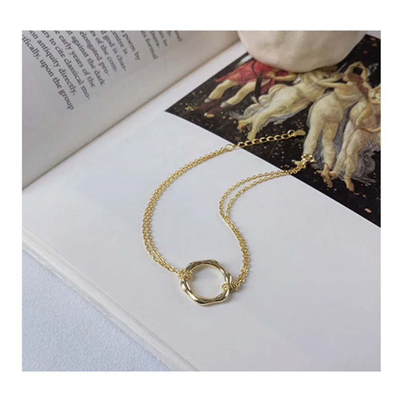INZATT 925 пробы Серебряный минималистичный геометрический многоугольник браслет для очаровательных женщин вечерние ювелирные изделия OL модный подарок