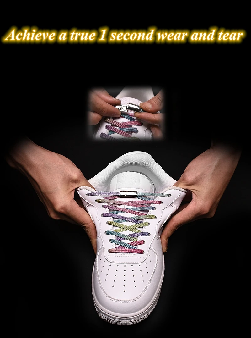 Новые магнитные шнурки эластичные фиксирующие шнурки специальные креативные шнурки без завязок шнурки для детей и взрослых шнурки для кроссовок