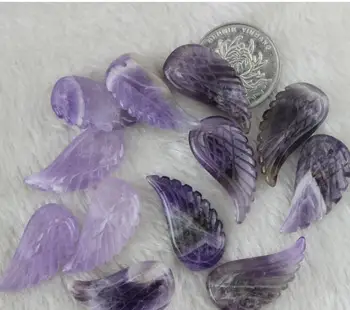 

KCONYD 100PCS Natural Amethyst sculpture Pendant DIY handmade necklace pendant