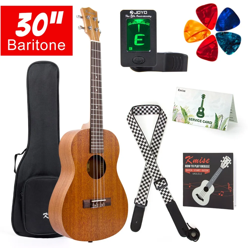 Kmise – ukulélé en acajou de 30 pouces, 4 cordes, guitare