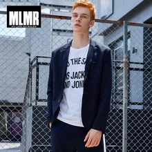 MLMR Зимний деловой мужской пиджак в полоску | 217308516