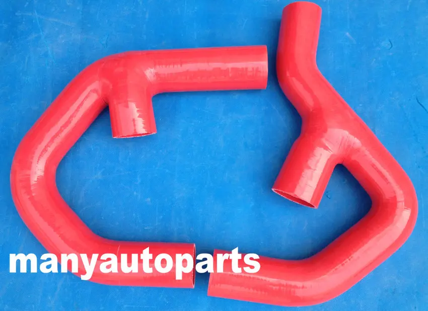 Red Silicone Intercooler Hose For Vw Golf Mk5 Gti 2.0 Fsi 2006 2007
