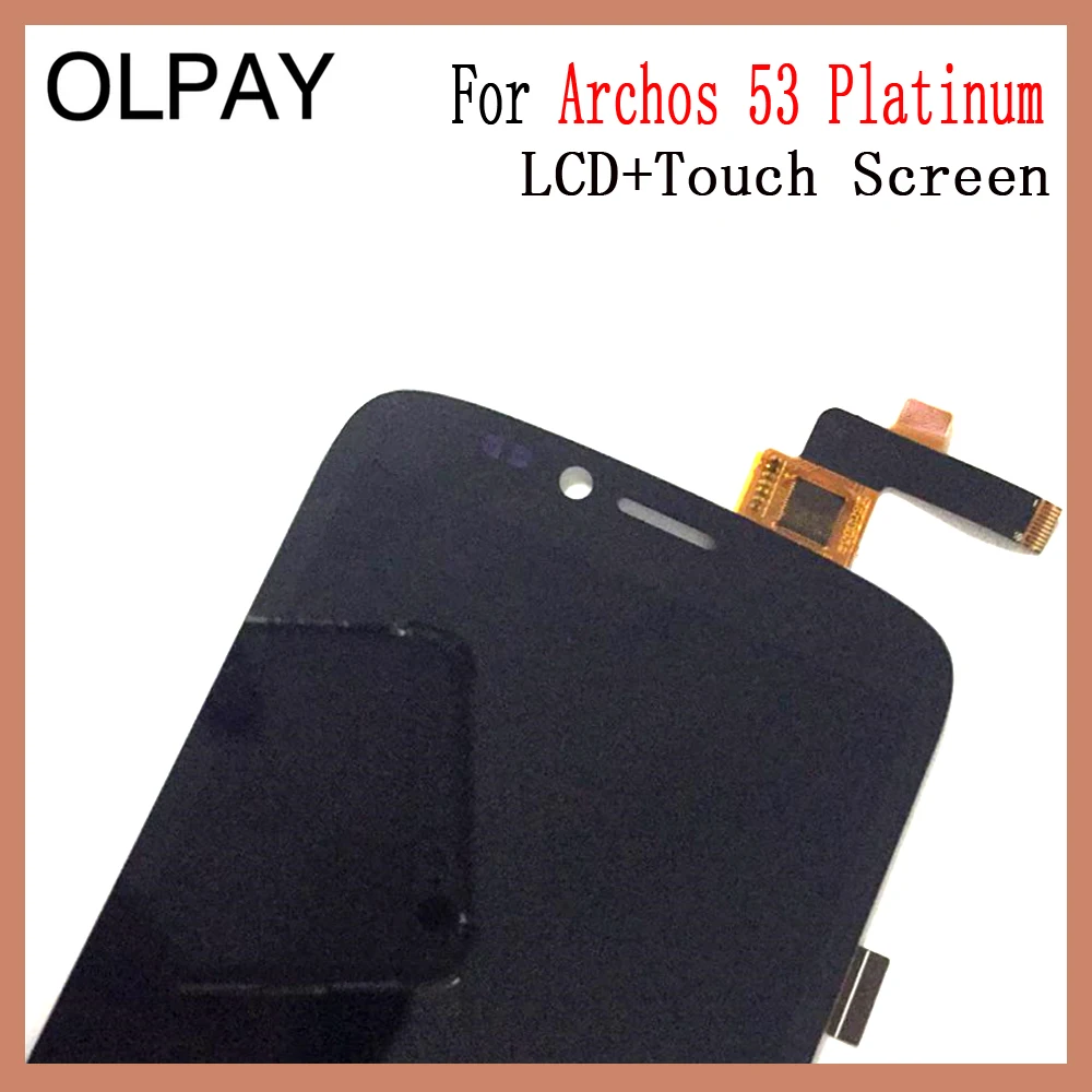 OLPAY 5," дигитайзер для Archos 53 Платиновый ЖК-экран Полный ЖК-дисплей сенсорный экран Стекло Бесплатные Инструменты+ клей