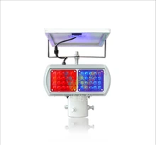 Factory Supplier Solar Powered Road Safety Blinker Strobe 4 Modules Flashing Warning Light
