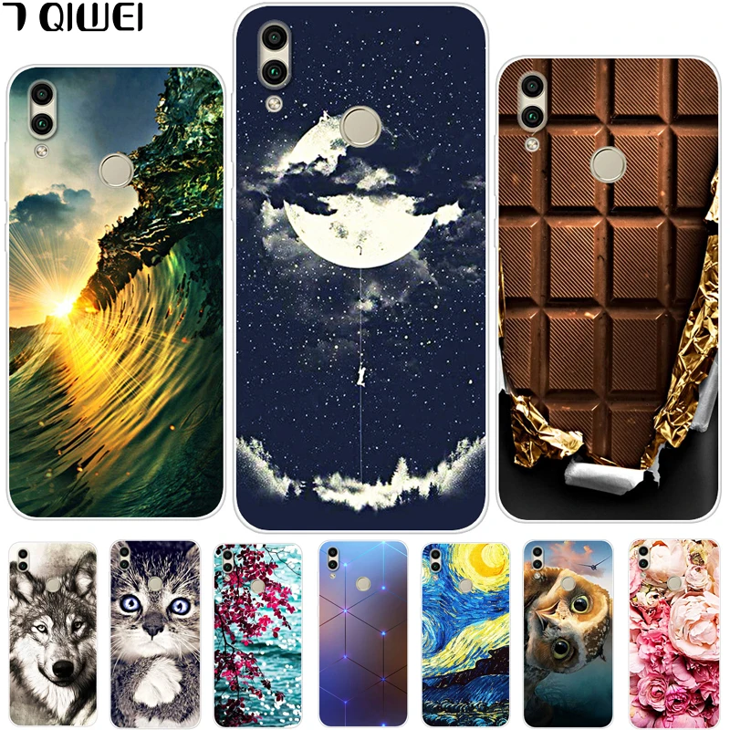 

6.26'' Para For Huawe Honor 8C 8 C Case Silicone Soft Cover For Huawe Honor 8C Case TPU Painting BKK-L21 Honor8C C8 Funda Coque