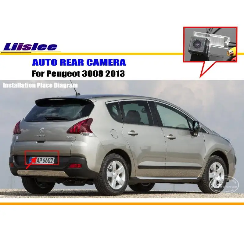 Автомобильная камера заднего вида для Peugeot 3008 2013 автомобильные аксессуары HD CCD RCA