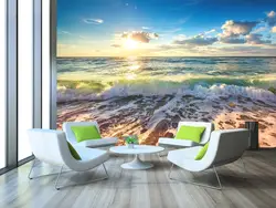 [Самоклеющиеся] 3D Surf Beach Sunset 82 настенная бумага настенная печать наклейка настенные фрески