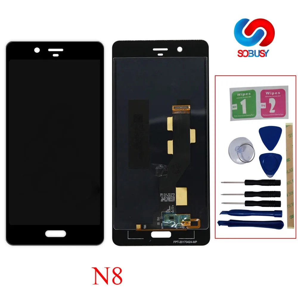 

AAA Quality For Nokia 8 N8 Lcd Display N8 LCD Screen with Touch Screen Digitizer Assembly Replacement parts+repair tools+3M Tape