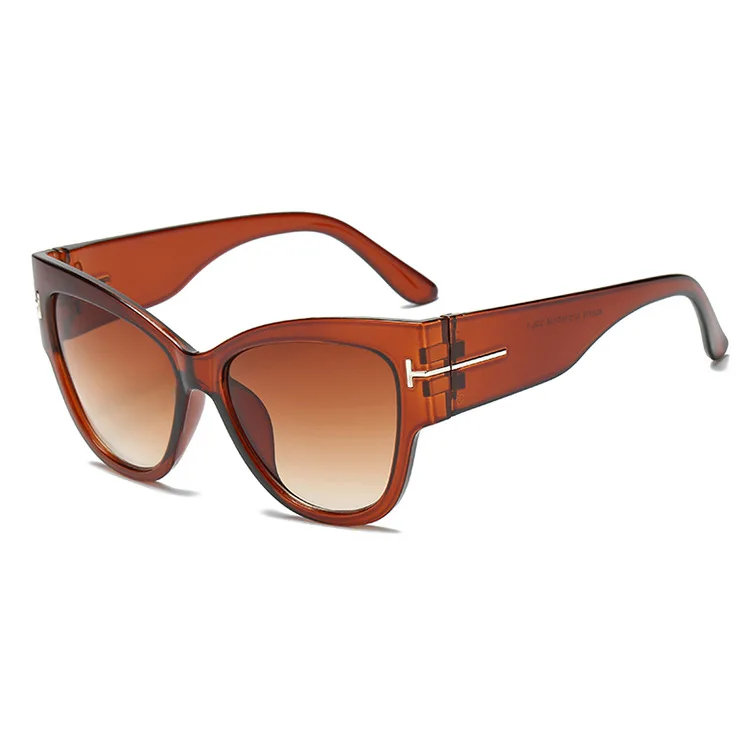 ZXWLYXGX Модные солнцезащитные очки кошачий глаз женские брендовые дизайнерские роскошные сексуальные женские градиентные солнцезащитные очки женские UV400 - Цвет линз: C3