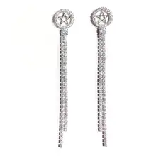 Free Shipping! New Big Brand Trendy Exaggerated Crystal Gem Long Drop Earrings for Women Party Dress Jewelry Free Shipping! New Big Brand Trendy Exaggerated Crystal Gem Long Drop Earrings for Women Party Dress Jewelry