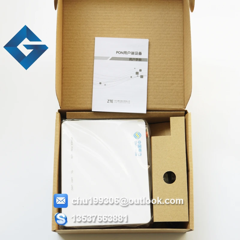 Оригинальный ZTE GPON ONU ZXHN F 603 2 порта lan + 1 Голосовой порт SIP протокол интерфейс на
