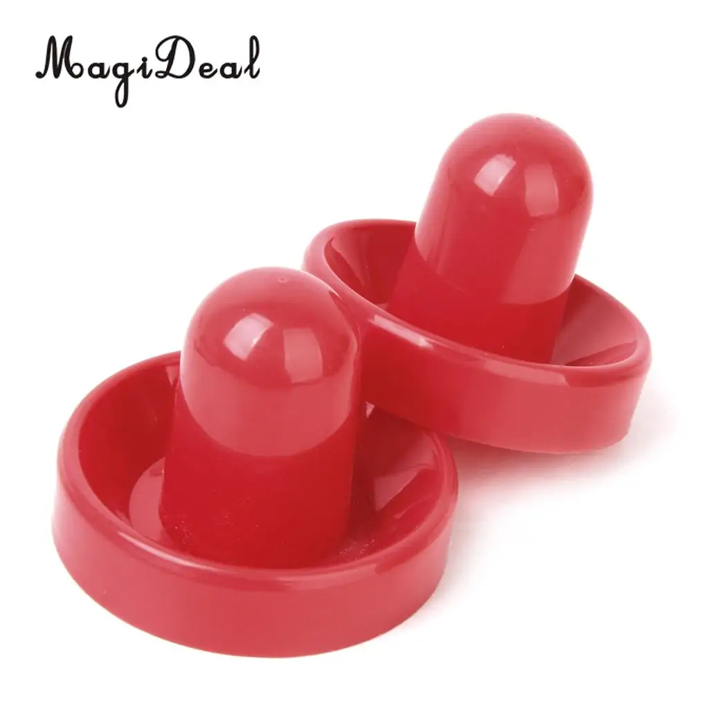 MagiDeal Brand New Classic Game Air Hockey 2Pcs Pucks Table Hockey Handles + 2Pcs Pushers for Entertainment Table Game Wholesale