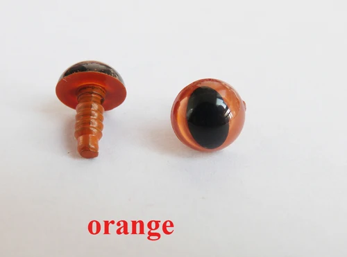 20pcs/lot colorful  Tiny 9mm toy cat eyes plastic safety eyes + washer for doll accessories--color option 10