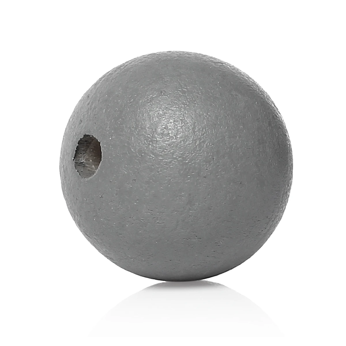 DoreenBeads Wood Spacer Beads Round Gray About 25mm(1&quot) Dia Hole: Approx 5.9mm( 2/8&quot) - 5.4mm( 20 PCs new | Украшения и