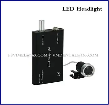 

Portable LED Headlight Lamp for Dental Surgical Binocular Loupes 3W Black