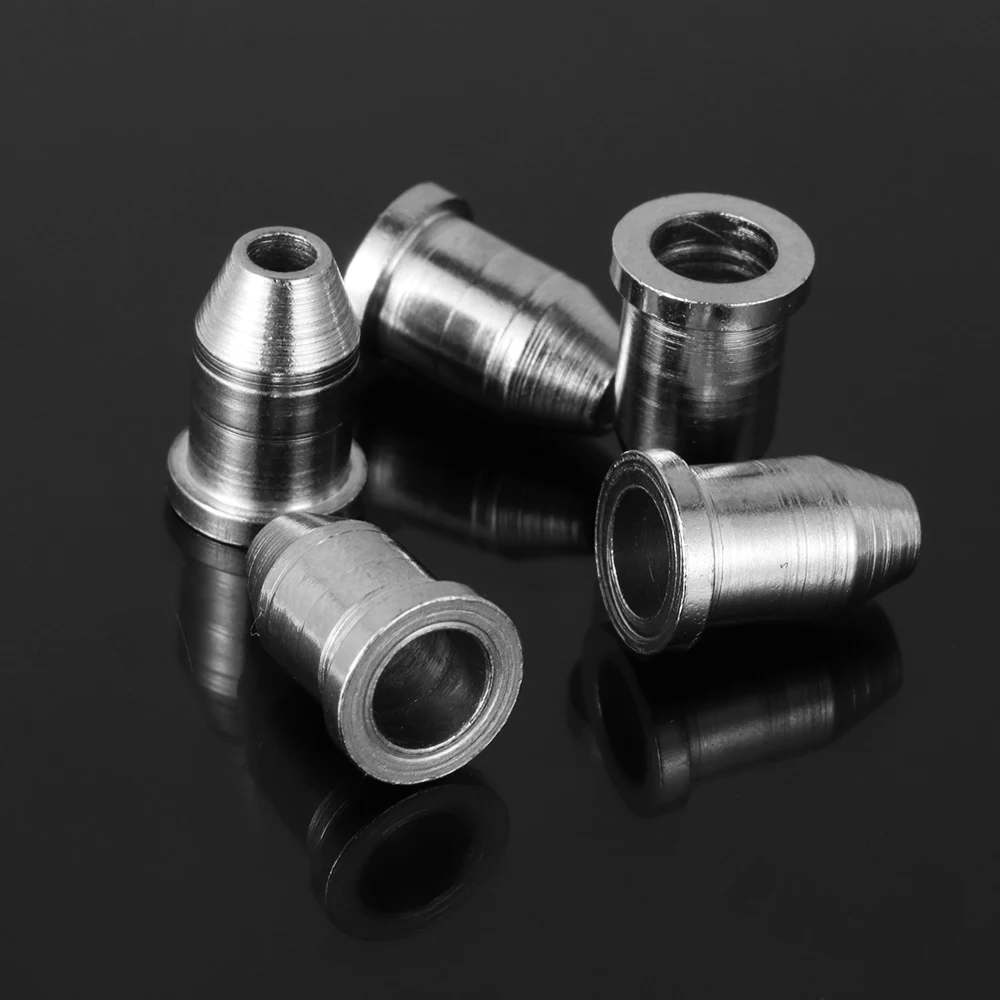 

6PCS Chrome Guitar String Through Body Ferrule 1/4" String Ferrules Telecaster