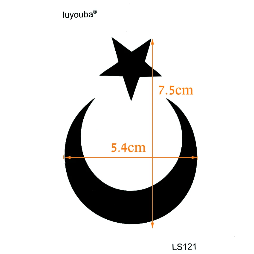 3D Луна и звезда водонепроницаемые Временные татуировки для мужчин Харадзюку временное тату-стикер искусственная Татуировка Временная Женская наклейка s