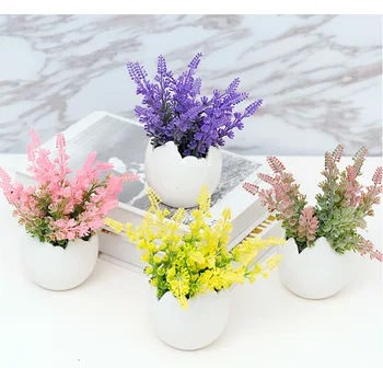 

1PC DIY Creative Egg Plant Potted Desk Home Decor Child's Plant Handmade Gift Simulation Egg Shell Flower Pot Vase JL 258