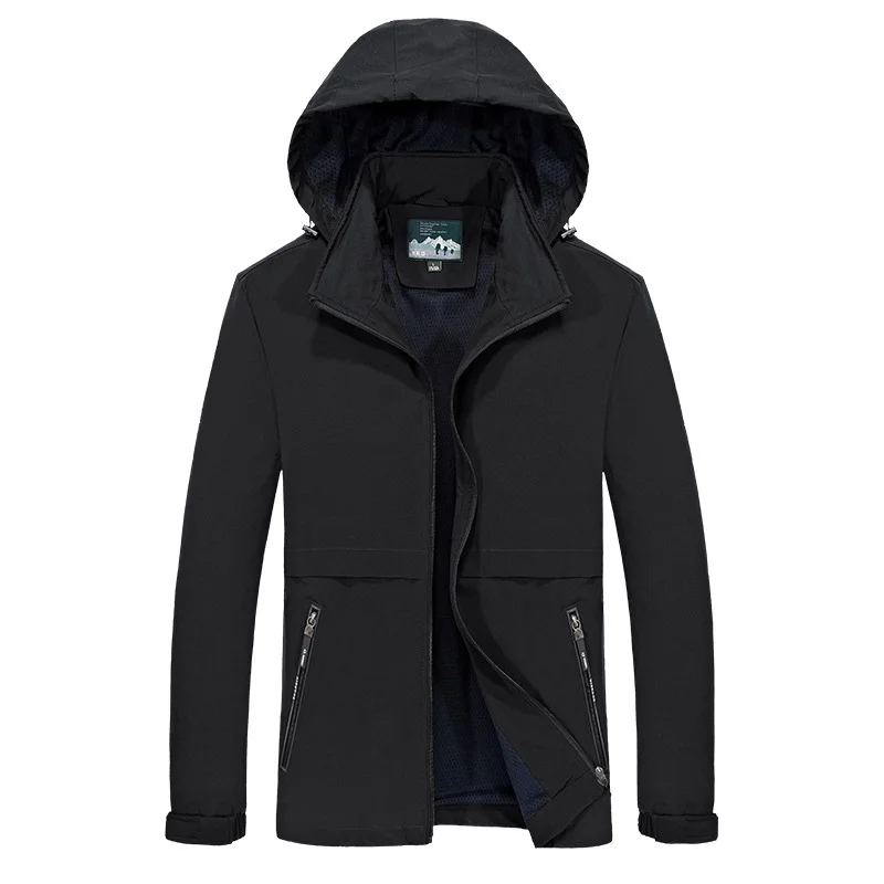 

Jaqueta Masculino Thin Men'S Hooded Loose Quick-Drying Windbreaker Outdoor Sports Stretch Single Chamarra Hombre Long Sleeve