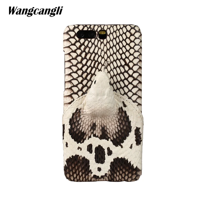 

Brand genuine snake skin phone case For HUAWEI P10 Plus phone back cover protective case leather phone case For HUAWEI P20