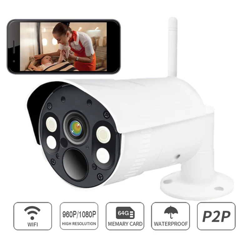 День Ночь полноцветный беспроводной wifi 720 P/960 P/1080 P Водонепроницаемая панорамная