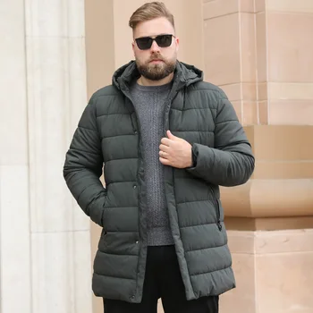 

Autumn and Winter New Cotton Jackets Fashion Casual Mens Warm Outwear High Quality Overcoats Size L-8XL