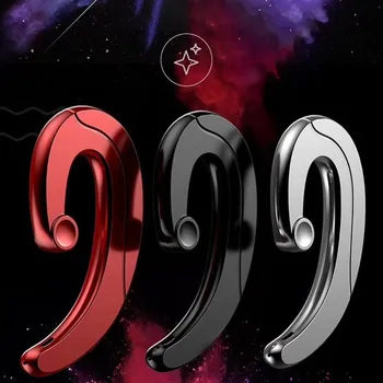 

Bone Conduction Earphones Wireless Bluetooth BT 4.1 Handsfree Headphone With Mic Earbuds Sports Headset