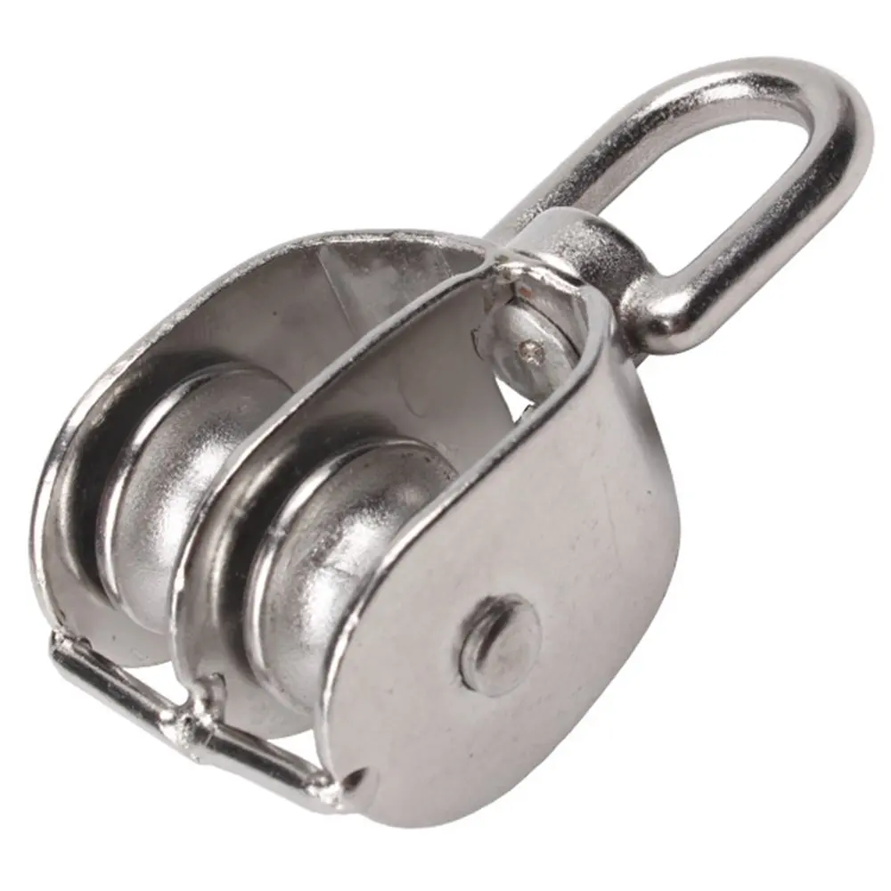 BRAND NEW 25MM FIXED EYE DOUBLE PULLEY BLOCKS