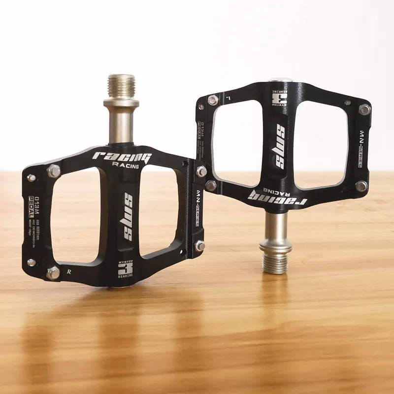 Online 3 rodamientos pedales ultraligeros de aleación de aluminio bicicleta de montaña bicicleta anodizadora pedales de bicicleta de carretera para deportes al aire libre