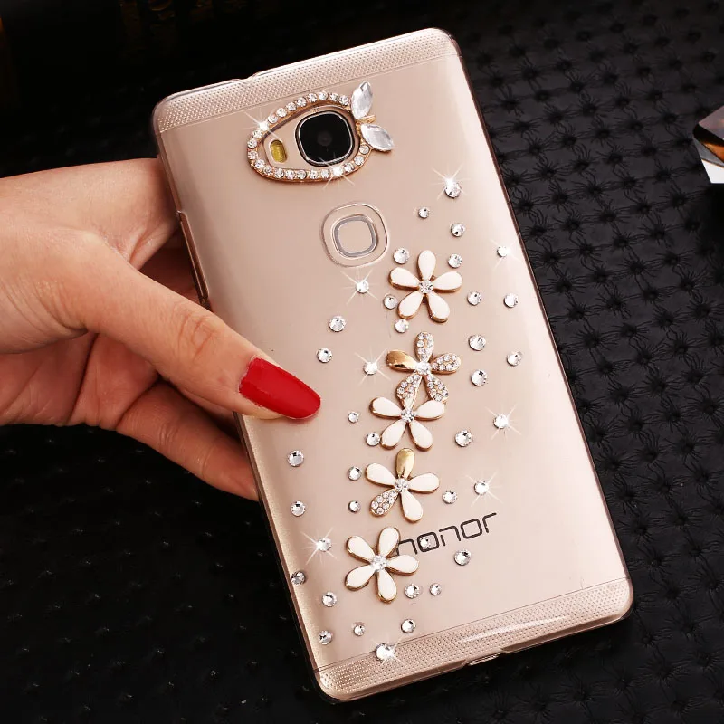 For-Huawei-Honor-6C-Honor-6C-Pro-Case-Bling-Crystal-Rhinestone-Hard-Plastic-Cover-Case-For