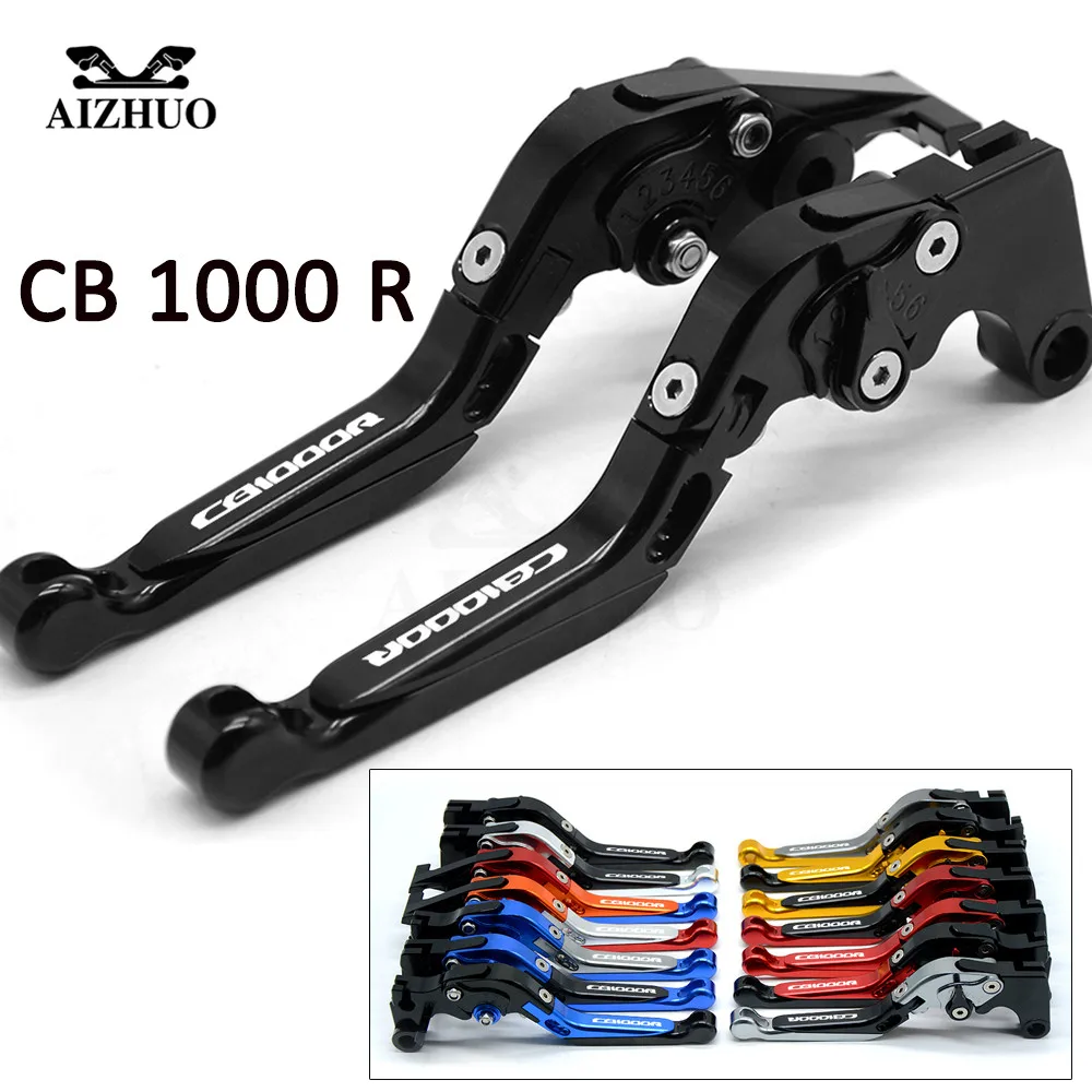 For Honda CB 1000 R CB1000R 2008-2016 CB 1000 R LOGO Motorcycle Clutch Brake Lever CNC Aluminum Extendable Adjustable Levers