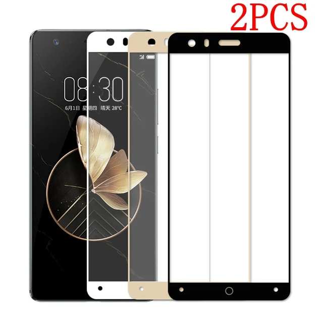 2 шт. полное покрытие закаленное стекло для ZTE Nubia Z17 Защитная пленка экрана
