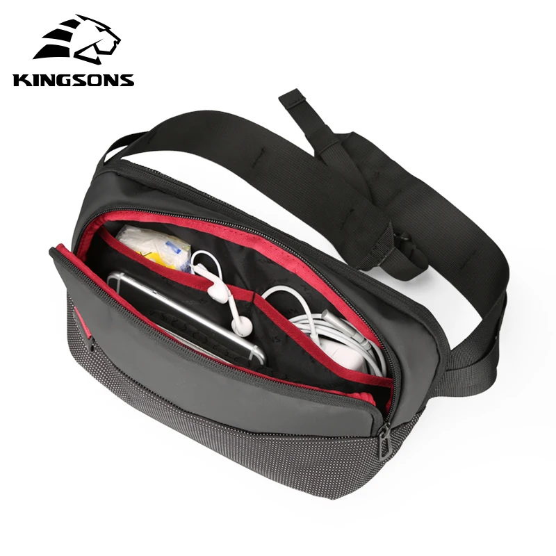 

Kingsons Waist Pack for Men Fanny Pack green leaves Style Bum Bag Women Money Belt Travelling Mobile Phone Bag