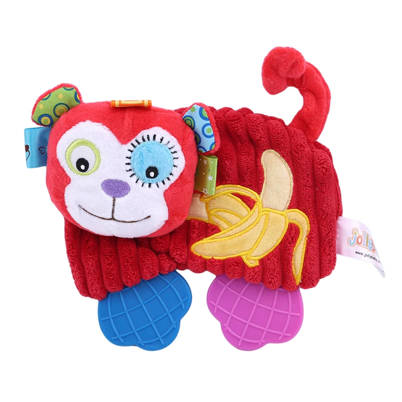Детские милые игрушечный плюшевый Лев детские мягкие, мягкая игрушка комфорт полотенца с музыкальная открытка и прорезыватель Playmate - Цвет: Monkey