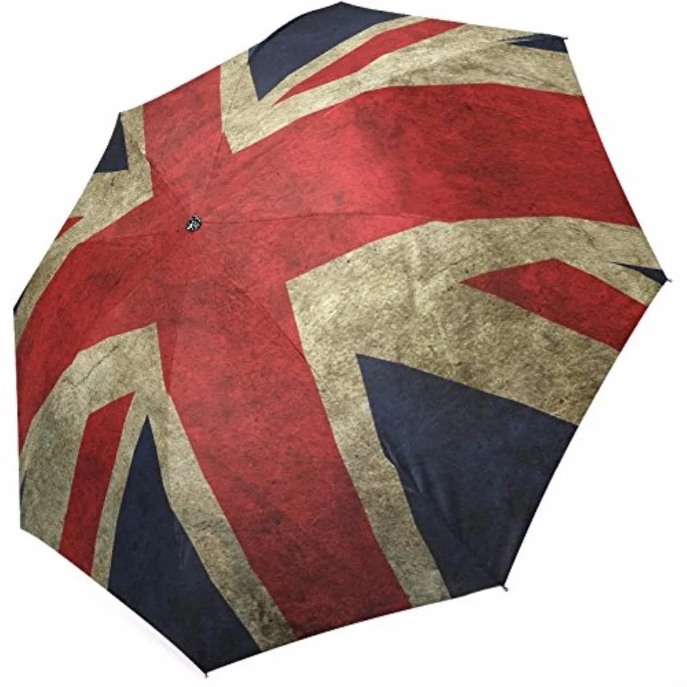 

Union Jack Foldable Travel Umbrella Sun Rain Umbrella Foldable Umbrella 100% Fabric And Aluminium Umbrella for Women