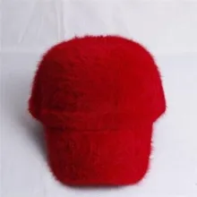 Мех Кепки s Шапки женские элегантные женские Шапки зима Бейсбол Кепки Осенняя вязаная шапка мех кролика Повседневное Для женщин девочек шапки 018