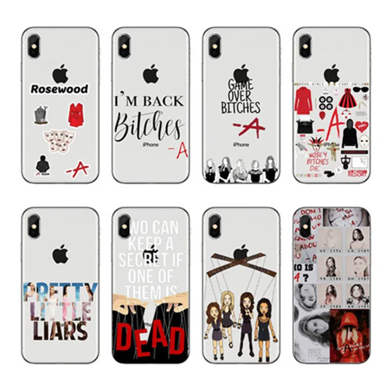 

Pretty Little Liars PLL TV Show de Luxo Hibrido caso de telefone para o iphone 5 6 7 8 X Plus XR Xmax 11 Soft TPU Caso Coque