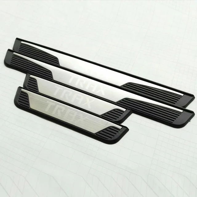 

For Chevrolet Trax 2014 2015 2016 Stainless Steel Door Sill Trim Protectors Guard Cover Trim Car Styling accessories 4PCS