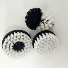 Набор ручных инструментов из 3 предметов, красная насадка в виде щетки, щетка для сверло мощности, щетка для очистки, используемая на электрической дрели для ковра