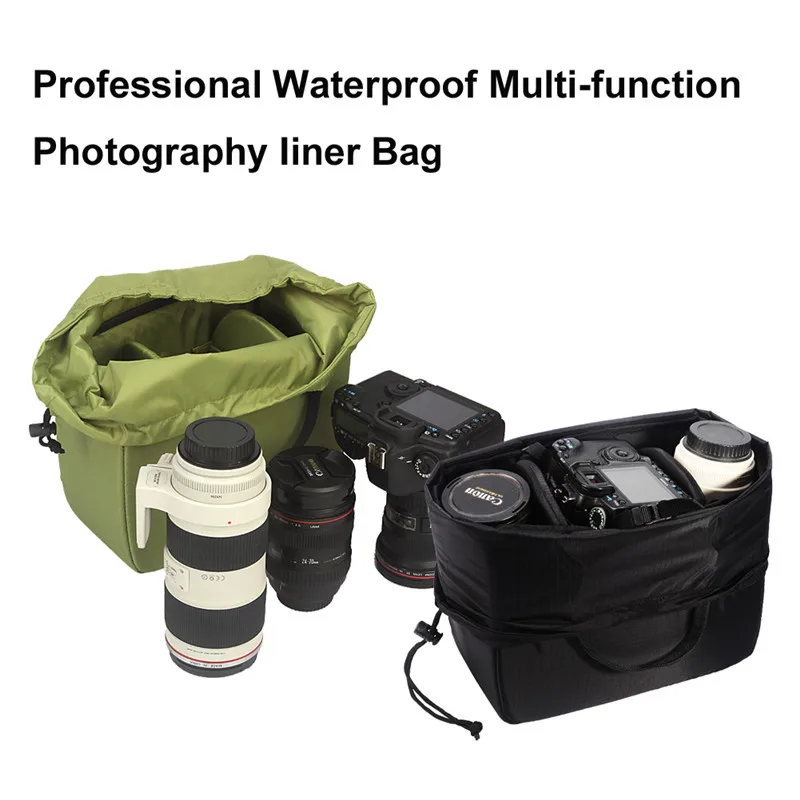 Водонепроницаемая сумка для зеркальной камеры с защитой от лучей и перегородками, чехол для объектива, дорожные сумки