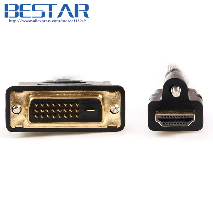 

DVI HDTV 1.4 HDMI to DVI male to Male Audio Video Cable cord with Lock Screws Panel Mount Type 1m 1.5m 3ft 5ft HDMI DVI adapter