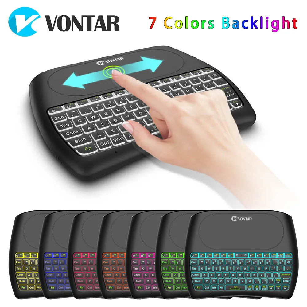 2.4G Wireless Remote Control Keyboard Air Mouse For Android TV Box fC