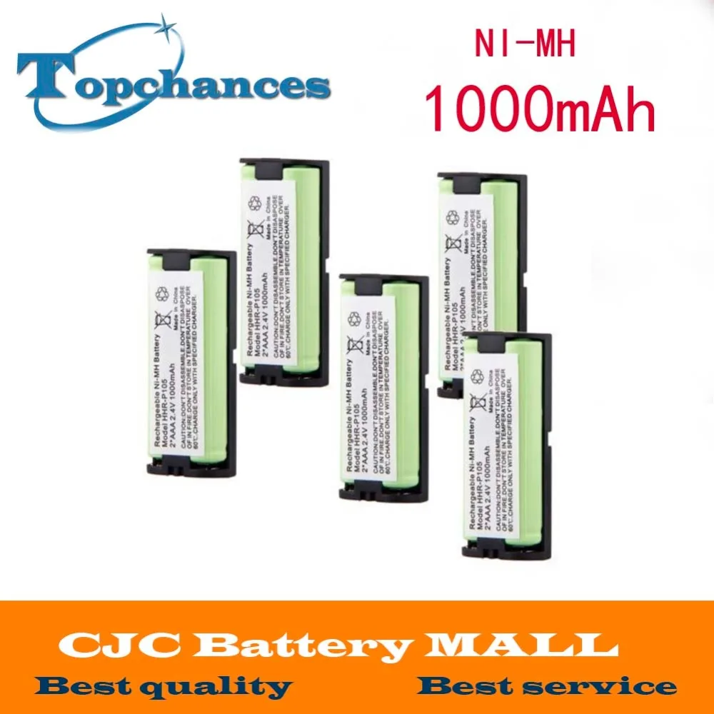 

5x 1000mAh Cordless Home Phone Battery for Panasonic HHR-P105 HHRP105 TYPE 31