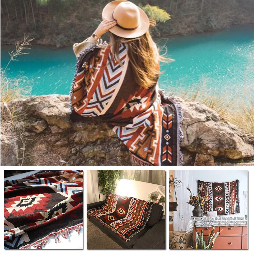 

Cover Tapestry Blanket Home Decor 125x150cm Multi-porpose Ethnic Wall Hanging Carpet Sofa Durable High quality