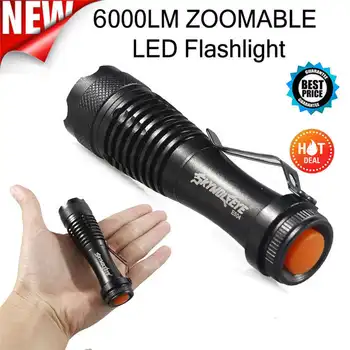 

2000LM CREE Q5 AA/14500 3Mode ZOOM LED Super Bright Flashlight MINI Police Torch outdoor travel night lighting flashlight #3J30